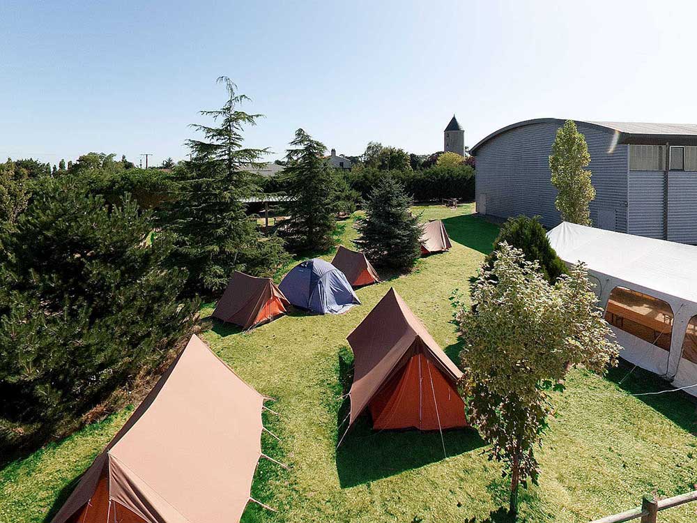 Camping au PAJ de la Turmelière à Liré.